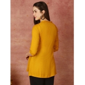 Antaran Rayon Solid Straight Womens Kurti - Yellow ( Pack of 1 ) - None