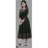 SIPET - Green Rayon Womens Anarkali Kurti ( Pack of 1 ) - None