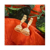 Vighnaharta - Golden Jhumki Earrings ( Pack of 1 ) - Golden