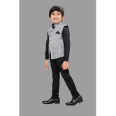 DKGF Fashion - Black Cotton Blend Boys Shirt & Pants ( Pack of 1 ) - None