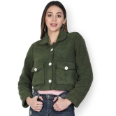 NUEVOSDAMAS Polyester Blend Green Jackets Single - L