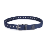 Zacharias - Blue Canvas Mens Casual Belt ( Pack of 1 ) - None