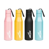 Milton Super 750 Stainless Steel Water Bottle Set of 4, 650 ml Each, Light Pink - Multicolour