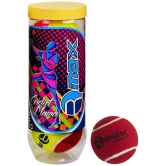 Rmax - Red Rubber Cricket Ball ( Pack of 3 ) - L(Men)