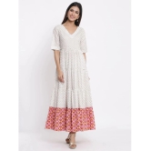 KIPEK - White Cotton Womens Gown ( Pack of 1 ) - None