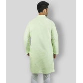 DESHBANDHU DBK - Fluorescent Green Cotton Mens Regular Kurta ( Pack of 1 ) - None