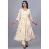 Smien - Yellow Straight Cotton Women's Stitched Salwar Suit ( Pack of 1 ) - None