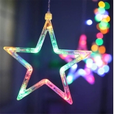 12 Stars Curtain String Lights, Window Curtain Hanging Light