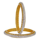 YouBella Pachheli American Diamond Bangles For Women - 2.4