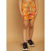 MINI & MING Girls Floral Printed Low-Rise Shorts