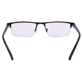 Hrinkar Rectangle Half Rim Portable Reading Glasses For Men And Women (+1.00 To +3.00, Near Vision) - HRD06