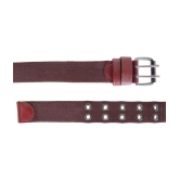 Zacharias - Brown Canvas Mens Casual Belt ( Pack of 1 ) - None