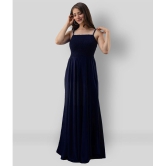 Frionkandy - Navy Rayon Womens Gown ( Pack of 1 ) - None