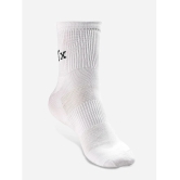 Texlon Cotton Mens Printed White Ankle Length Socks ( Pack of 5 ) - White