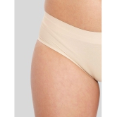 ILRASO - Beige Spandex Women's Padded Brief ( Pack of 1 ) - None