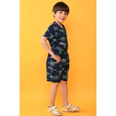 DINOSAUR NAVY SLEEPWEAR SHORTS SET - NAVY-5-6 YEARS / 2N / Navy