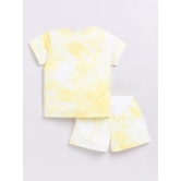 Yellow Tie and Dye Half Sleeve Co-ord Set-5-6 y