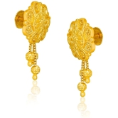 LUV FASHION Golden Danglers Earrings ( Pack of 1 ) - Golden