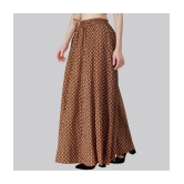 Sttoffa Brown Cotton Womens Flared Skirt ( Pack of 1 ) - None