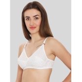 ILRASO - White Cotton Blend Non Padded Women's T-Shirt Bra ( Pack of 1 ) - None