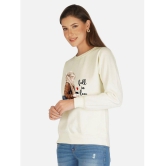 CHOZI Fleece Womens Non Hooded Sweatshirt ( White ) - None