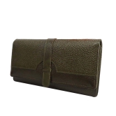 Women Trendy Green Genuine Leather Wallet (PDS/LDB/23/0007P)