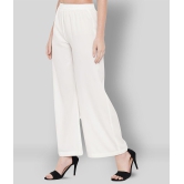 ALL WAYS YOU - White Polyester Regular Fit Womens Formal Pants  ( Pack of 1 ) - None