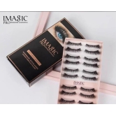 Imagic Professional Synthetic Fibers Reusable False Eyelashes  Pack of 10 Pairs