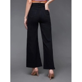 Miss Chase - Black Denim Wide Leg Womens Jeans ( Pack of 1 ) - None