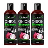 TEKZON Onion Hair Fall Shampoo for Hair Growth & Hair Fall Control Shampoo 100 mL Pack of 3