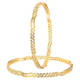 Jewar Mandi - Gold Bangle Set ( Pack of 1 ) - None