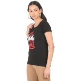 Sugr - Cotton Blend Regular Black Womens T-Shirt ( Pack of 1 ) - None