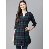 One femme Women's Plaid Check Print Tunic