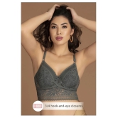 Clovia Lace Bralette - Green - 38B