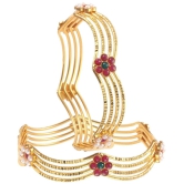 Jewar Mandi - Gold Kada Set ( Pack of 1 ) - None