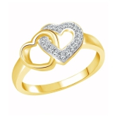 Vighnaharta Alloy Heart Ring with H Pendant Gold Plated Jewellery Combo - 12