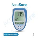 AccuSure Instant Digital Blood Glucometer Kit with 25 Strips,10 Lancet,1 Lancing device