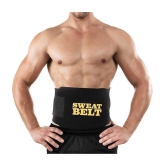 Slim Belt for Men and Women || Sweat Belt Body Shaper - Free Size (Black Color) 1 Pcs - ONESIZE