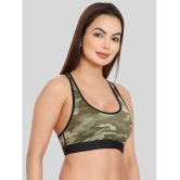 ILRASO - Green Nylon Non Padded Women's Racerback bra ( Pack of 1 ) - None