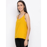 ALL WAYS YOU Women Top Crepe fabric  Yellow XS