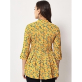 Kbz - Yellow Cotton Women's Tunic ( Pack of 1 ) - None