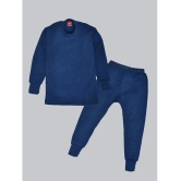 Lux Cottswool Kids Blue Solid Cotton Thermal Set - None