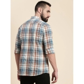 Dillinger 100% Cotton Regular Fit Checks Full Sleeves Mens Casual Shirt - Blue ( Pack of 1 ) - None