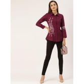 Kbz - Wine Rayon Women's Ethnic Top ( Pack of 1 ) - None