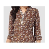 Meher Impex - Brown Cotton Womens Tunic ( Pack of 1 ) - None