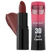 Seven Seas 3D Matte Lipstick | Long Lasting | Waterproof Matte Lipstick for Women(Rose)