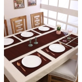 Silpakarman Bamboo Dining Mats - Brown (Set of 13)