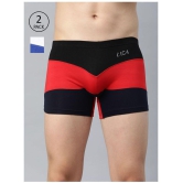 IC4 - Multicolor Cotton Blend Men's Trunks ( Pack of 2 ) - M