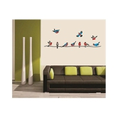 Print Mantras Wall Stickers Beautiful  Birds on a Tree Branch â?¦ Nature Sticker ( 50 x 140 cms )