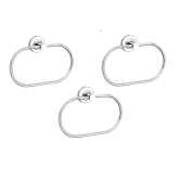 ANMEX OAVL Stainless Steel Towel Ring for Bathroom/Wash Basin/Napkin-Towel Hanger/Bathroom Accessories - PACK OF 3